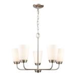 Winslow 25'' Wide 5-Light Chandelier - Brushed Nickel