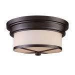 Noor 13'' Wide 2-Light Flush Mount - Oiled Bronze