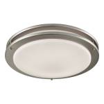 Clarion 15'' Wide 1-Light Flush Mount - Brushed Nickel