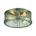 Coby 13'' Wide 2-Light Flush Mount - Brushed Nickel