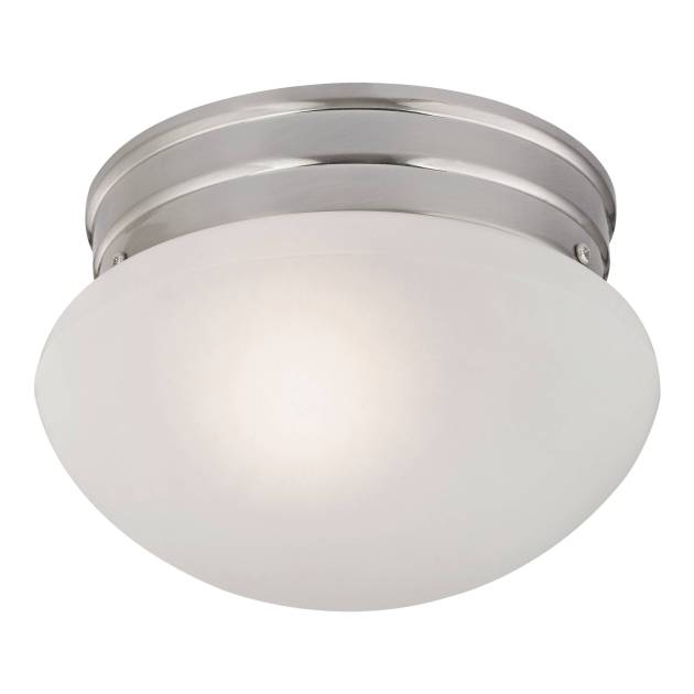 Elowen 8'' Wide 1-Light Flush Mount - Brushed Nickel