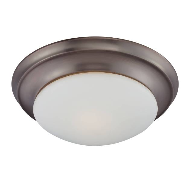 Fluor 15'' Wide 2-Light Flush Mount - Oil Rubbed Bronze