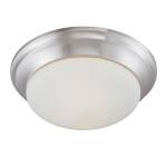 Fluor 15'' Wide 2-Light Flush Mount - Brushed Nickel