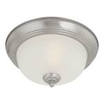 Harmony 12'' Wide 1-Light Flush Mount - Brushed Nickel
