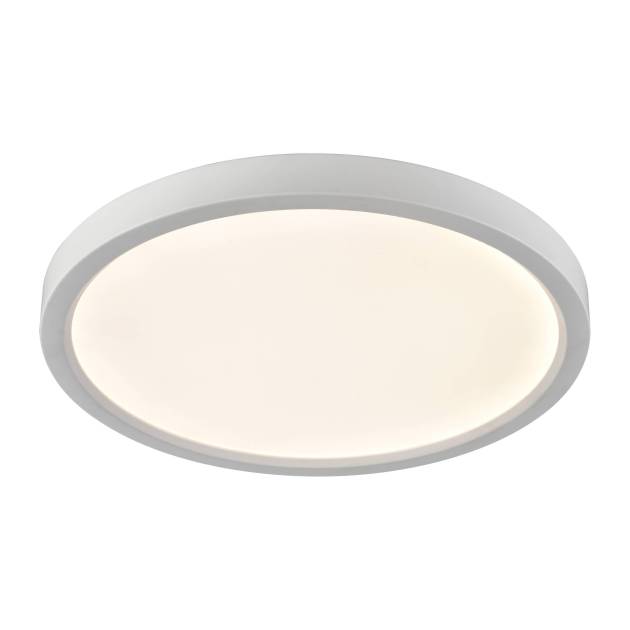 Titan 15'' Wide Integrated LED Round Flush Mount - White