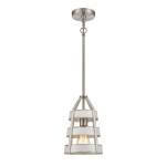 Brigantine 7'' Wide 1-Light Mini Pendant - Satin Nickel