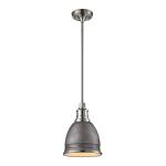 Carolton 8'' Wide 1-Light Mini Pendant - Polished Nickel