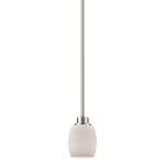 Casual Mission 5'' Wide 1-Light Mini Pendant - Brushed Nickel