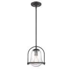Connection 8'' Wide 1-Light Mini Pendant - Oil Rubbed Bronze