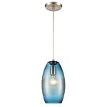 Ebbtide 6'' Wide 1-Light Mini Pendant - Satin Nickel
