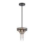 Fantania 8'' Wide 2-Light Mini Pendant - Matte Black