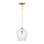 Konis 10'' Wide 1-Light Mini Pendant - Satin Brass