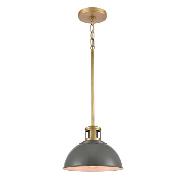 Lyndon 10'' Wide 1-Light Mini Pendant - Gray