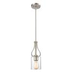 Market Square 5'' Wide 1-Light Mini Pendant - Brushed Nickel