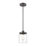 Mason 6'' Wide 1-Light Mini Pendant - Oil Rubbed Bronze