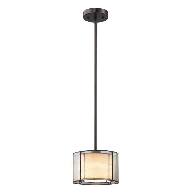 Mirage 8'' Wide 1-Light Mini Pendant - Tiffany Bronze