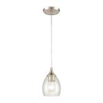 Miranda 5'' Wide 1-Light Mini Pendant - Satin Nickel