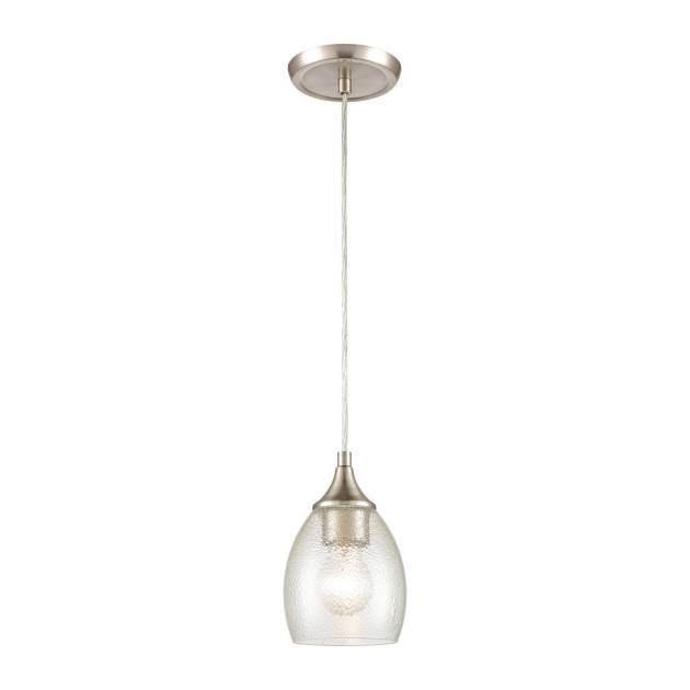 Miranda 5'' Wide 1-Light Mini Pendant - Satin Nickel