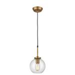 Mountain Creek 7'' Wide 1-Light Mini Pendant - Aged Brass