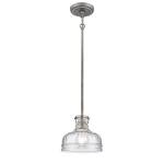 Orinoco 8'' Wide 1-Light Mini Pendant - Weathered Zinc