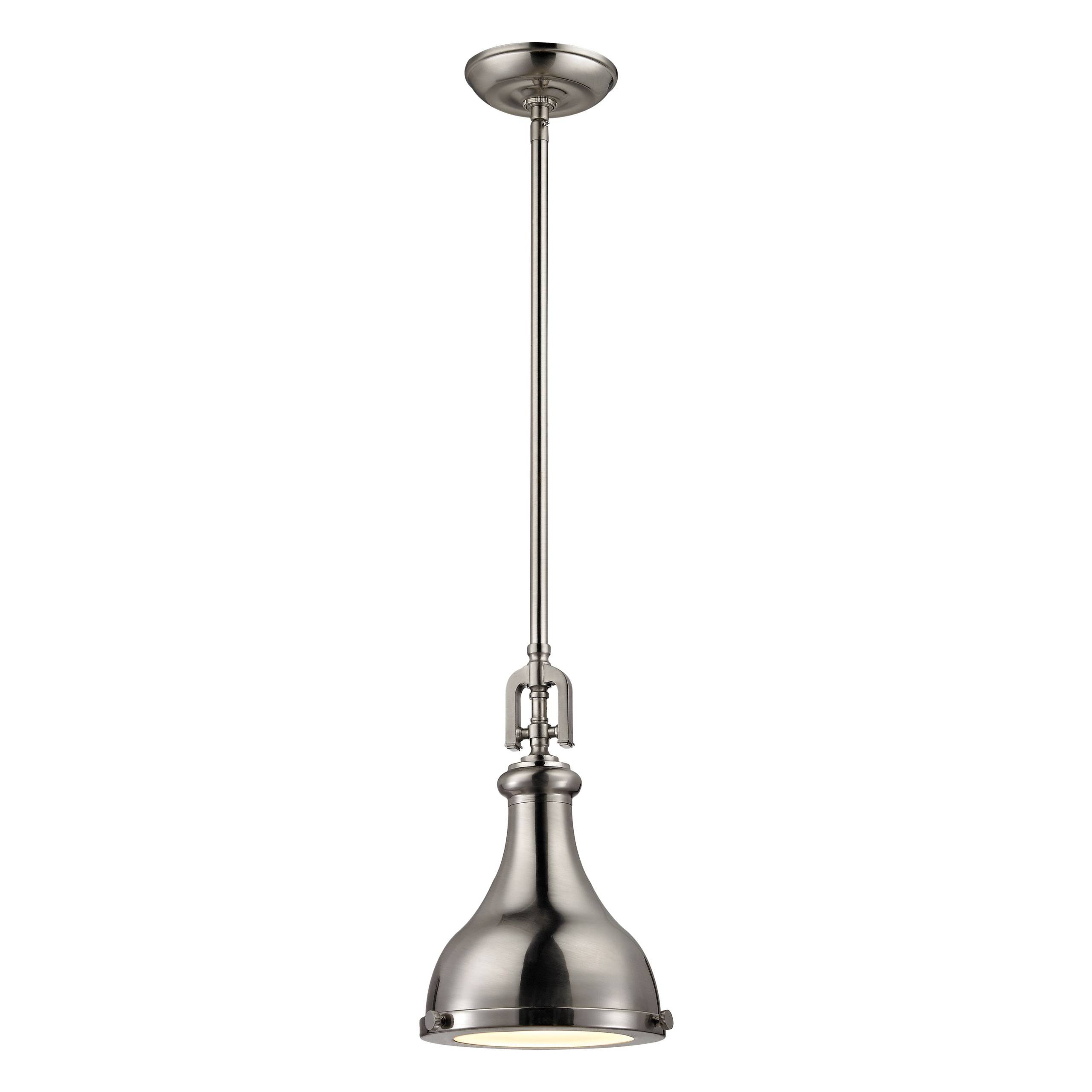 Rutherford 9'' Wide 1-Light Mini Pendant - Brushed Nickel