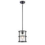 Solace 7'' Wide 1-Light Mini Pendant - Matte Black