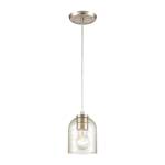 Sprinkle 5'' Wide 1-Light Mini Pendant - Satin Nickel