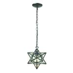 Moravian Star 12'' Wide 1-Light Mini Pendant - Oil Rubbed Bronze