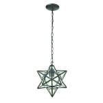 Moravian Star 9'' Wide 1-Light Mini Pendant - Oil Rubbed Bronze