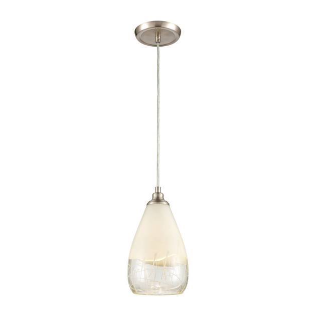 Sugarcoat 6'' Wide 1-Light Mini Pendant - Satin Nickel