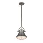 Urbanite 9'' Wide 1-Light Mini Pendant - Weathered Zinc