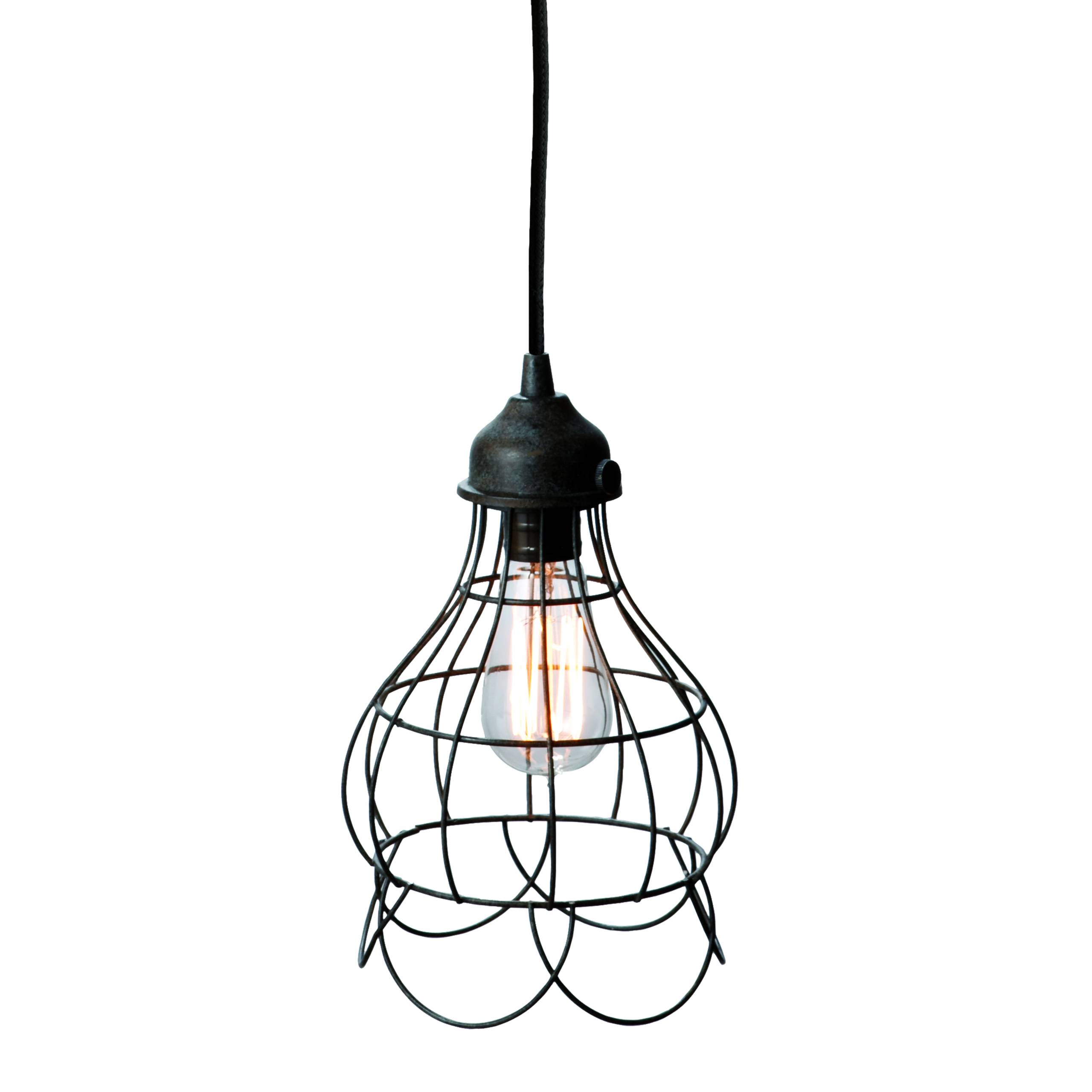 Wire 6'' Wide 1-Light Mini Pendant - Oil Rubbed Bronze