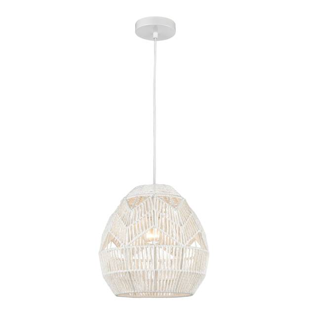 Boho 12'' Wide 1-Light Mini Pendant - White