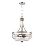 Calistoga 17'' Wide 3-Light Pendant - Brushed Nickel