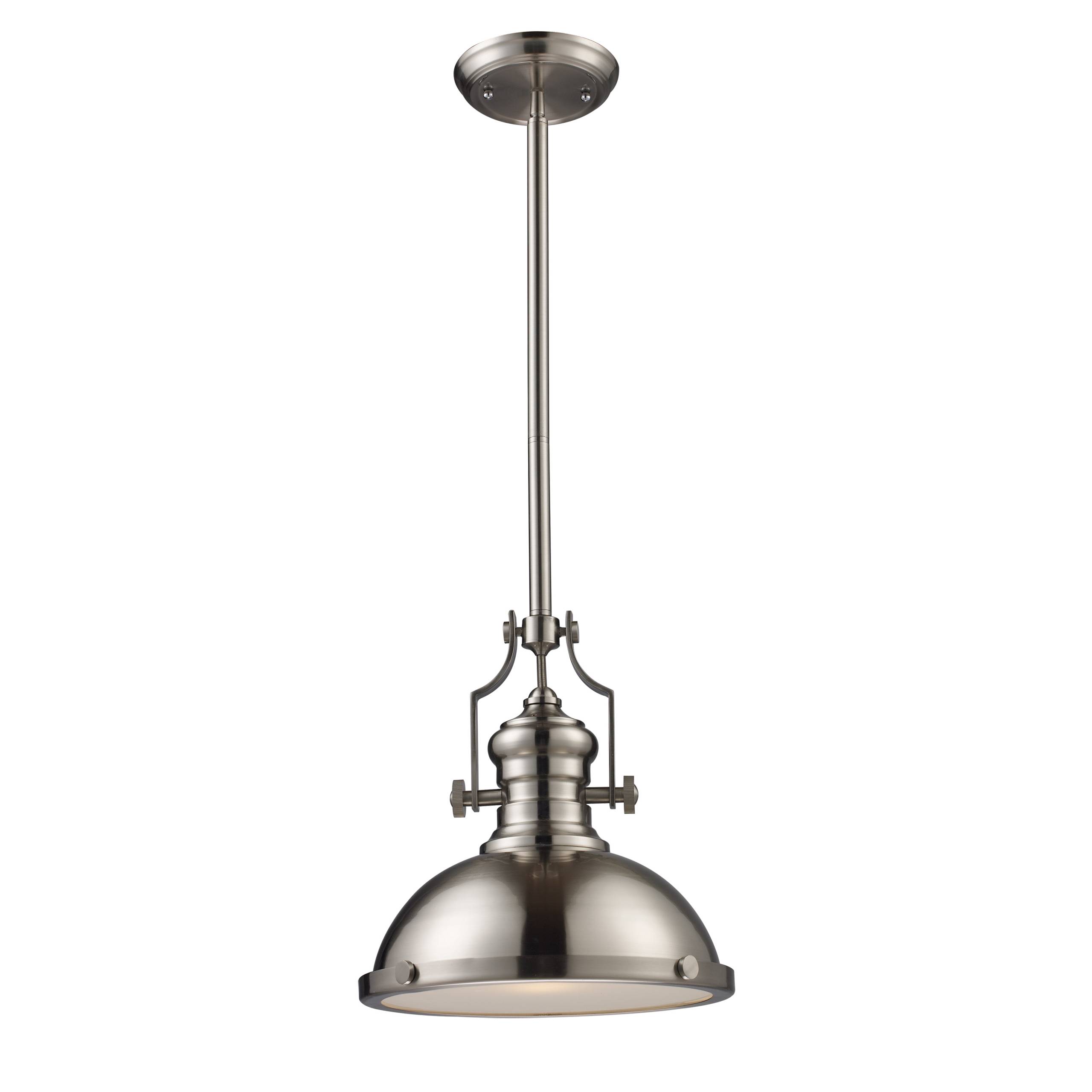 Chadwick 13'' Wide 1-Light Pendant - Satin Nickel with clear