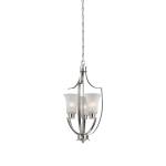 Foyer 15'' Wide 3-Light Pendant - Brushed Nickel
