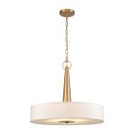 Leo 22'' Wide 4-Light Pendant - Brushed Gold