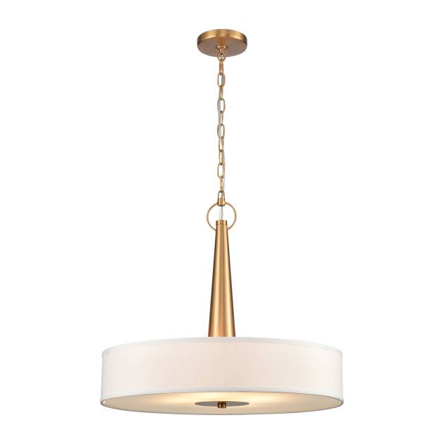 Leo 22'' Wide 4-Light Pendant - Brushed Gold