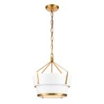 Marin 14'' Wide 1-Light Pendant - Satin Brass