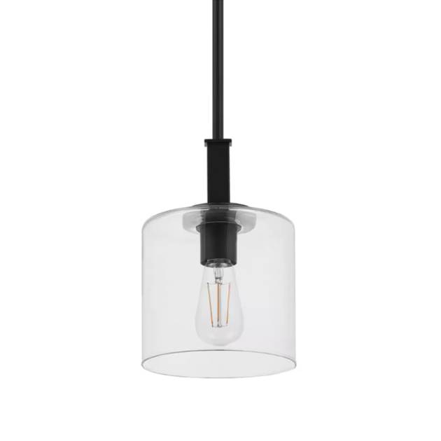 Melina 6.75'' Wide 1-Light Pendant - Matte Black