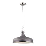 Rutherford 18'' Wide 1-Light Pendant - Weathered Zinc