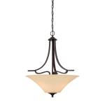 Treme 20'' Wide 3-Light Pendant - Espresso
