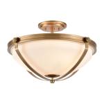 Connelly 19'' Wide 3-Light Semi Flush Mount - Brass