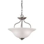 Conway 15'' Wide 2-Light Semi Flush Mount - Brushed Nickel