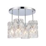Forma de Crystal 13.75'' Wide 4-Light Semi Flush Mount - Polished Chrome