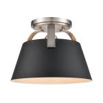 Jepson 9.5'' Wide 1-Light Semi Flush Mount - Matte Black