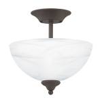 Tahoe 11.75'' Wide 2-Light Semi Flush Mount - Oil Rubbed Bronze