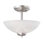 Tia 11.75'' Wide 2-Light Semi Flush Mount - Matte Nickel