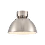 Zayne 12'' Wide 1-Light Semi Flush - Brushed Nickel