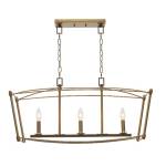 Darcy 32'' Wide 3-Light Linear Chandelier - Brushed Gold